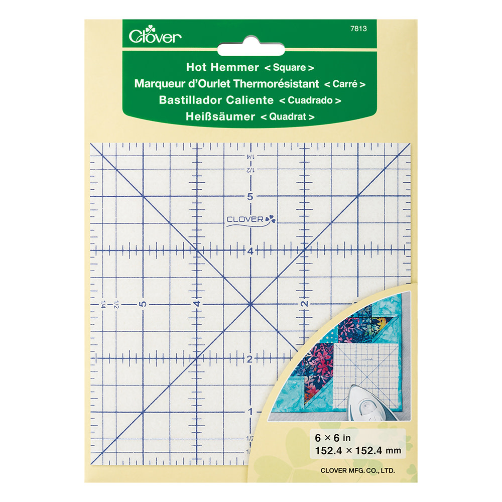 Clover CLOVER Carré pour ourler à chaud (15,24cm x 15,24cm) (6 x 6)