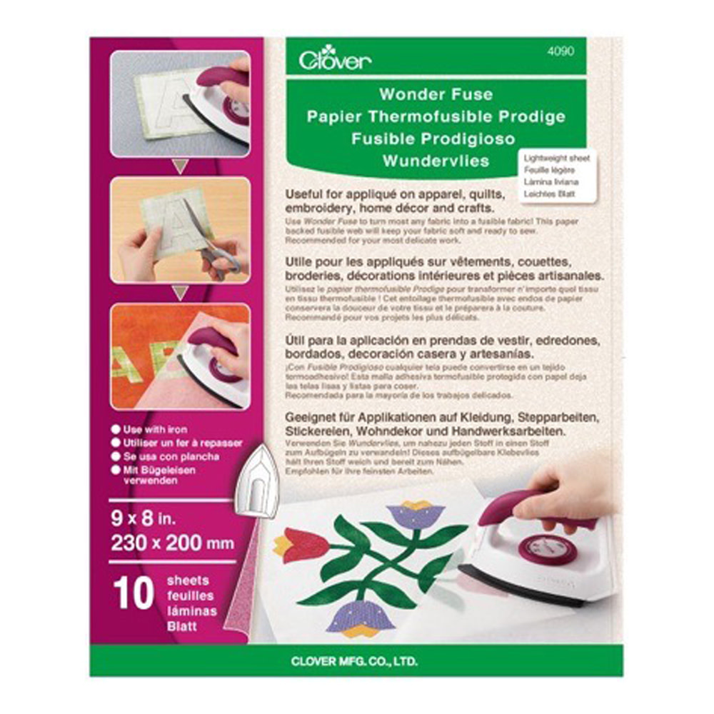 Clover CLOVER 4090 - Papier thermofusible prodige - 10 feuilles
