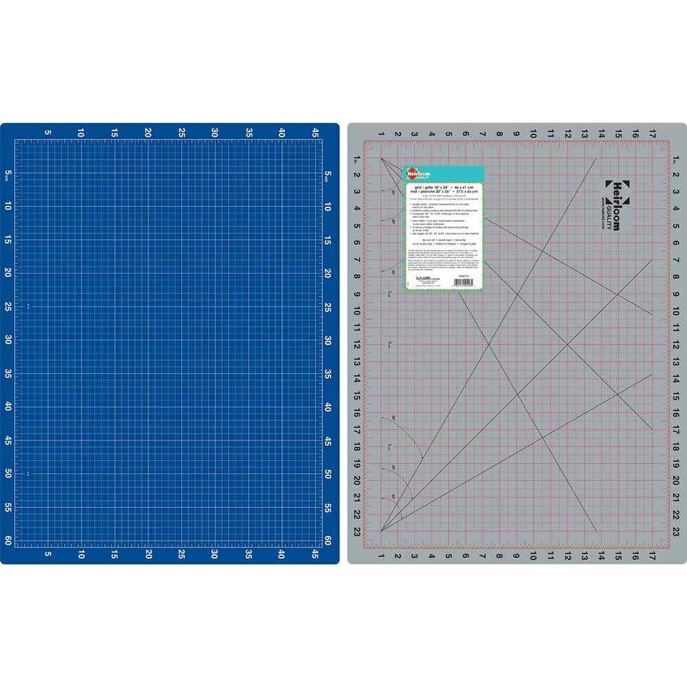 Heirloom HEIRLOOM Double Sided Cutting Mat - 18″ x 24″ (45.7 x 61cm)