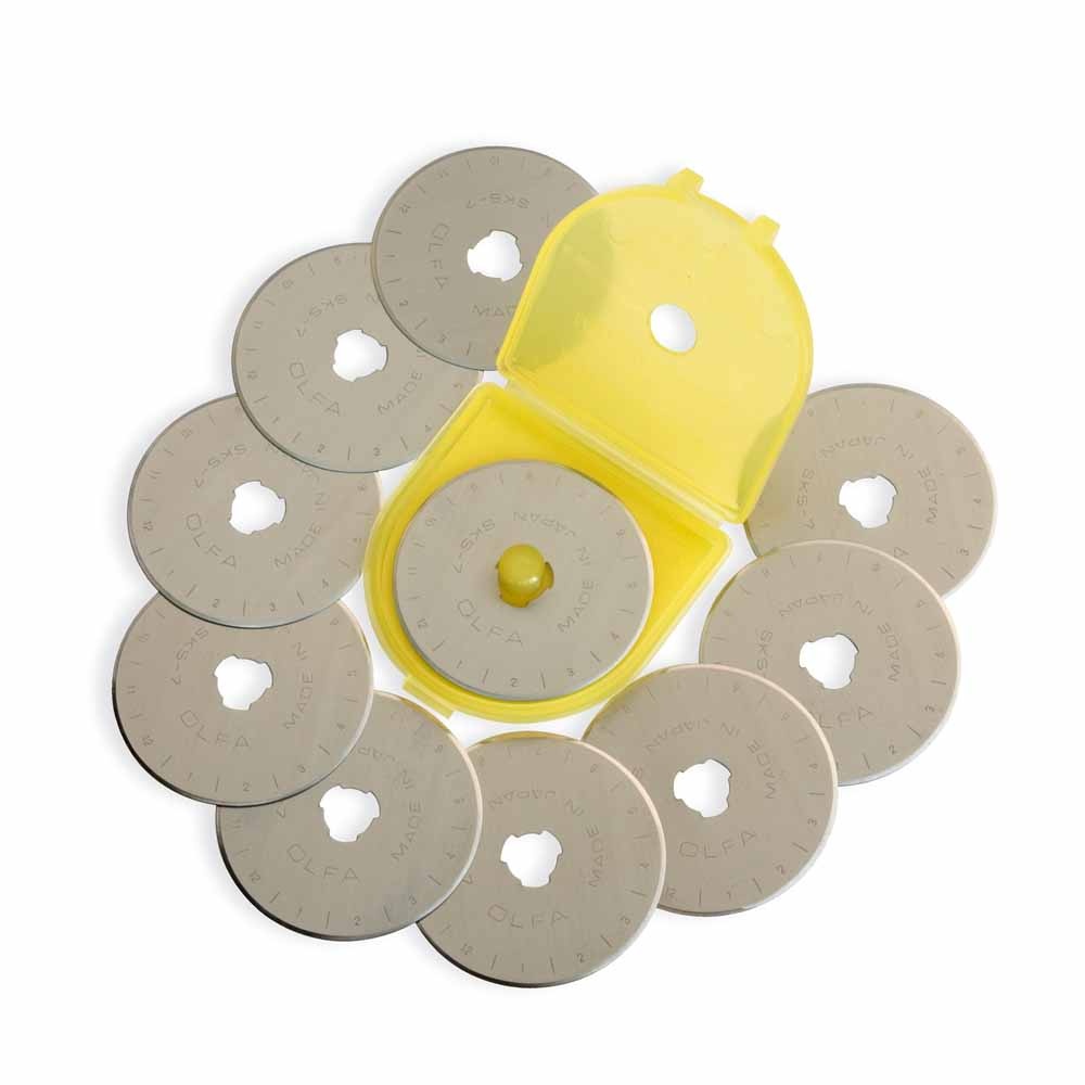 Olfa OLFA RB45-10 - Tungsten Tool Steel Rotary Blade 45mm - 10pc