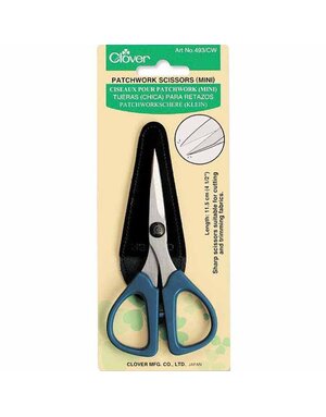 Clover CLOVER 493CW - Patchwork Mini Scissors - 41⁄2″ (11.4cm)