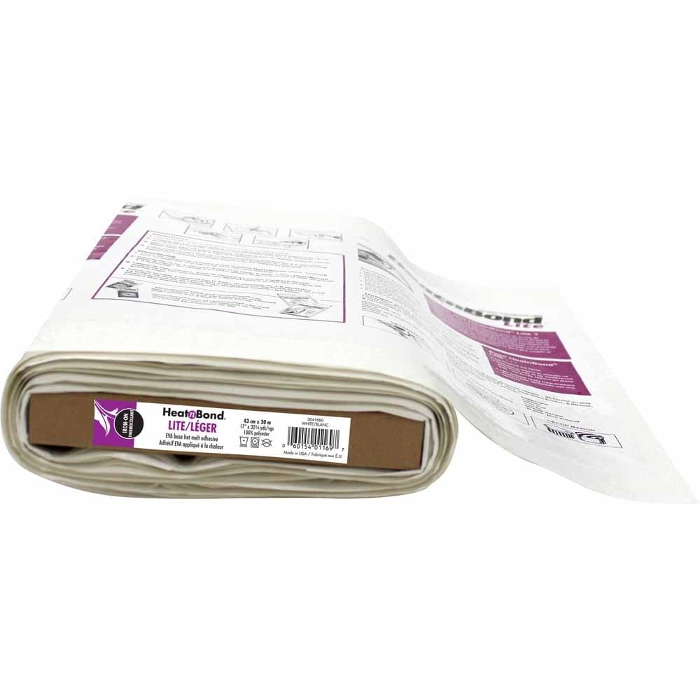 HeatnBond HEATNBOND Lite Iron-On Adhesive - 43cm x 30m (17″ x 323⁄4yds) bolt