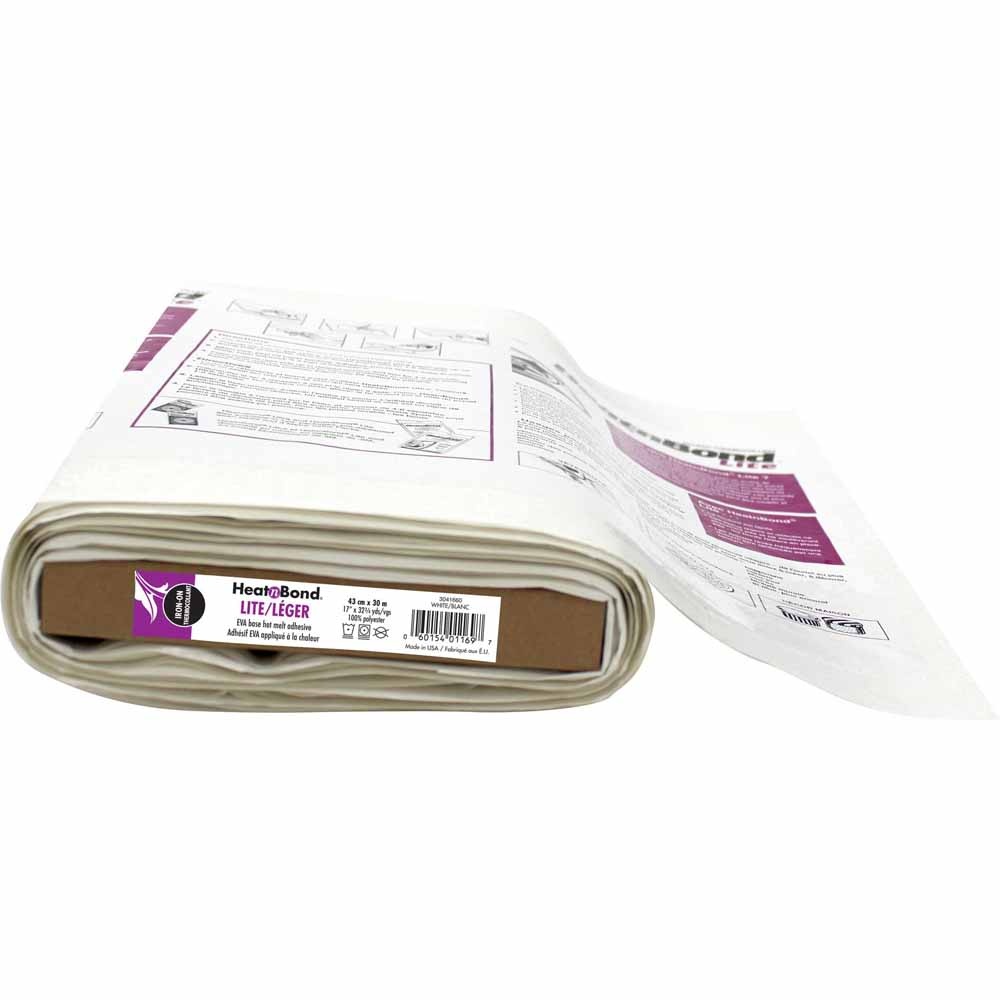 HeatnBond Rouleau d'adhésif à repasser léger HEATNBOND - 43cm x 30m (17″ x 323⁄4v.) Rouleau