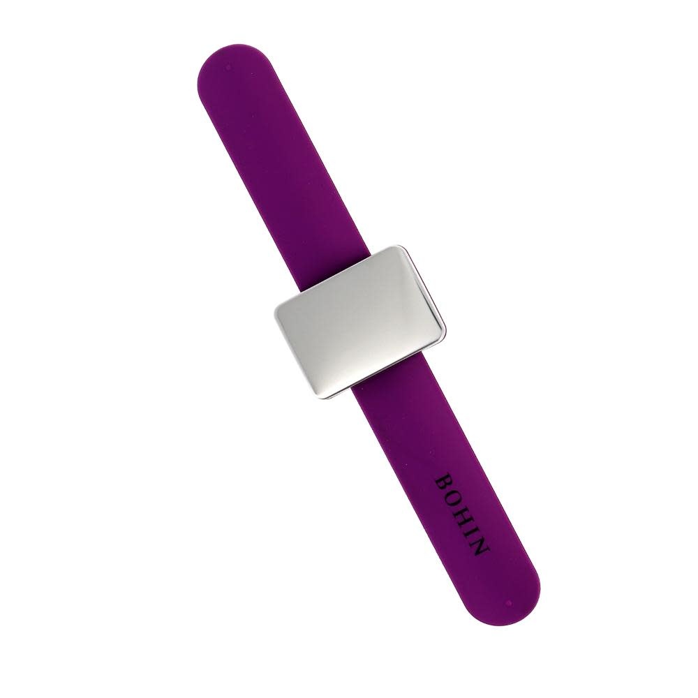 Bohin France BOHIN Magnetic Pincushion Bracelet - Purple - Blister