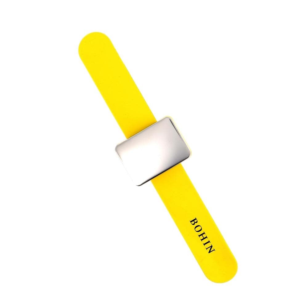 Bohin France BOHIN Bracelet-coussin d'épingles magnétique - Jaune - sous bulle