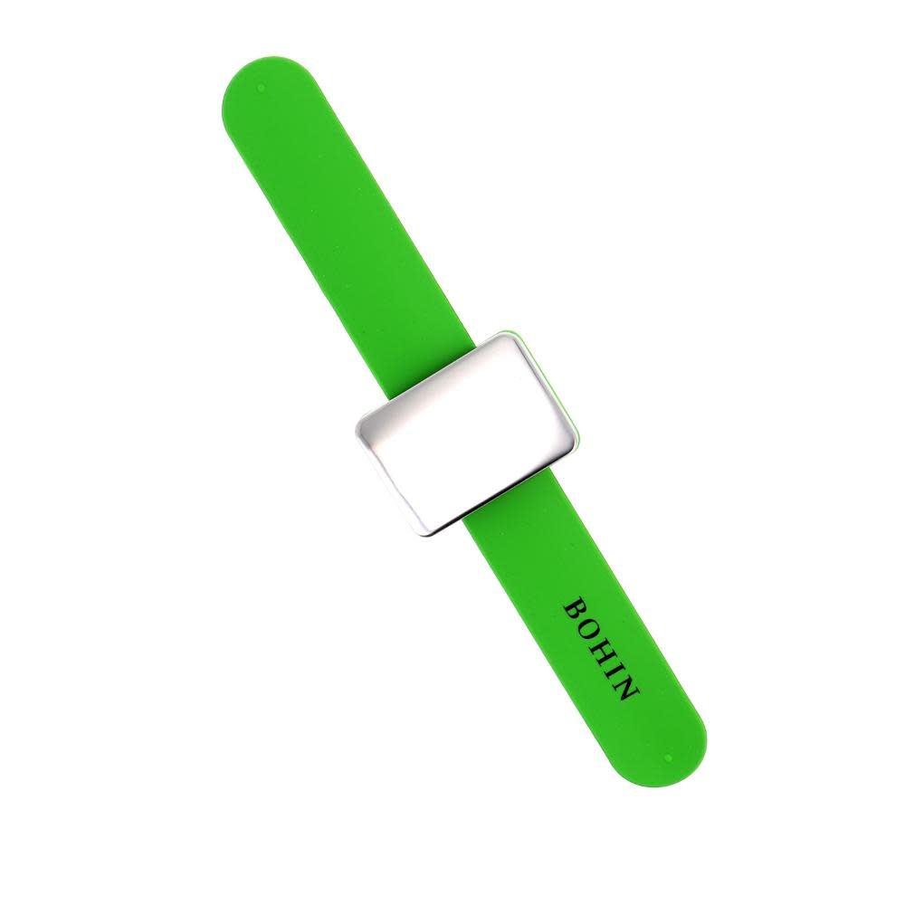 Bohin France BOHIN Bracelet-coussin d'épingles magnétique - Vert - sous bulle