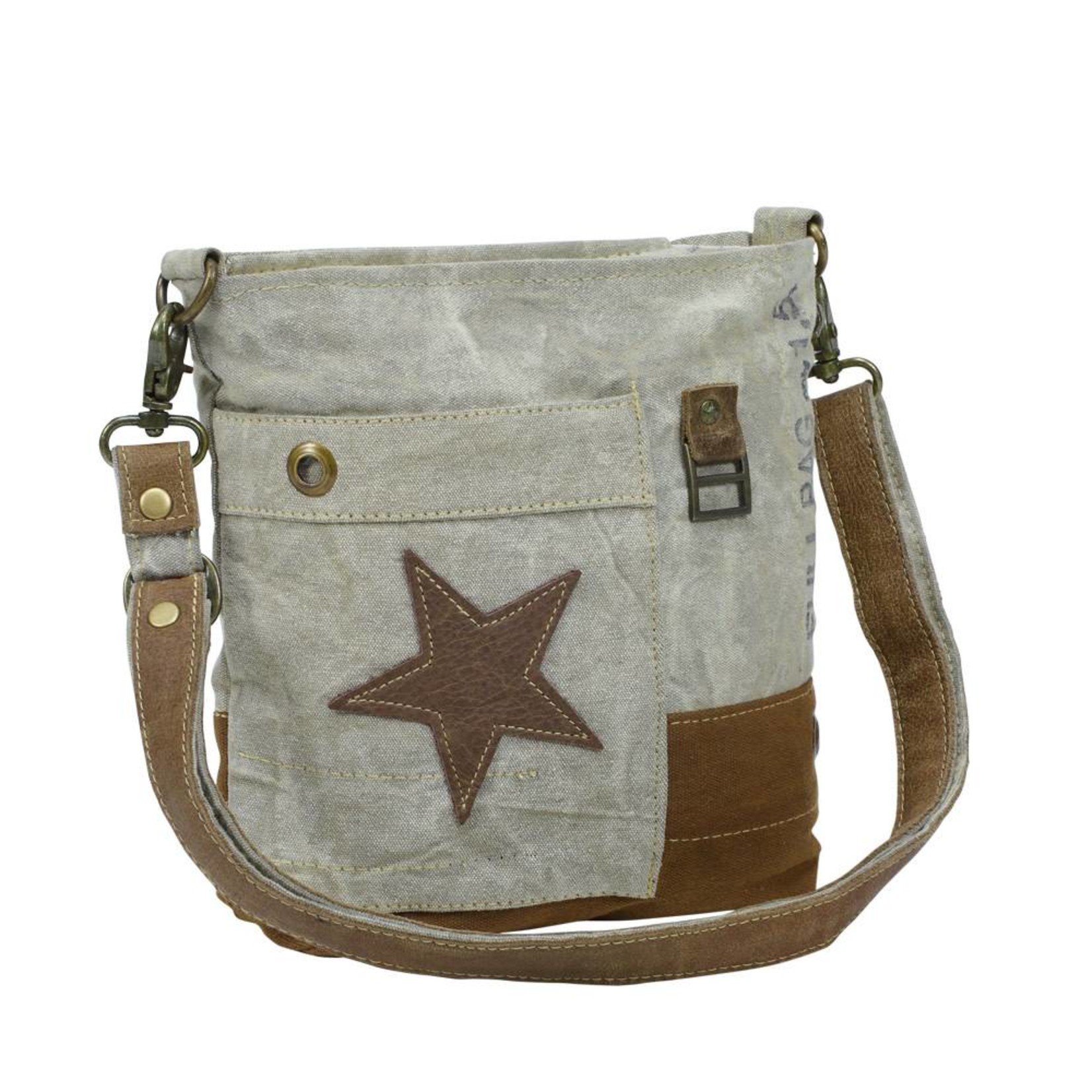 Myra Bags S-0898 Leather Star Crossbody