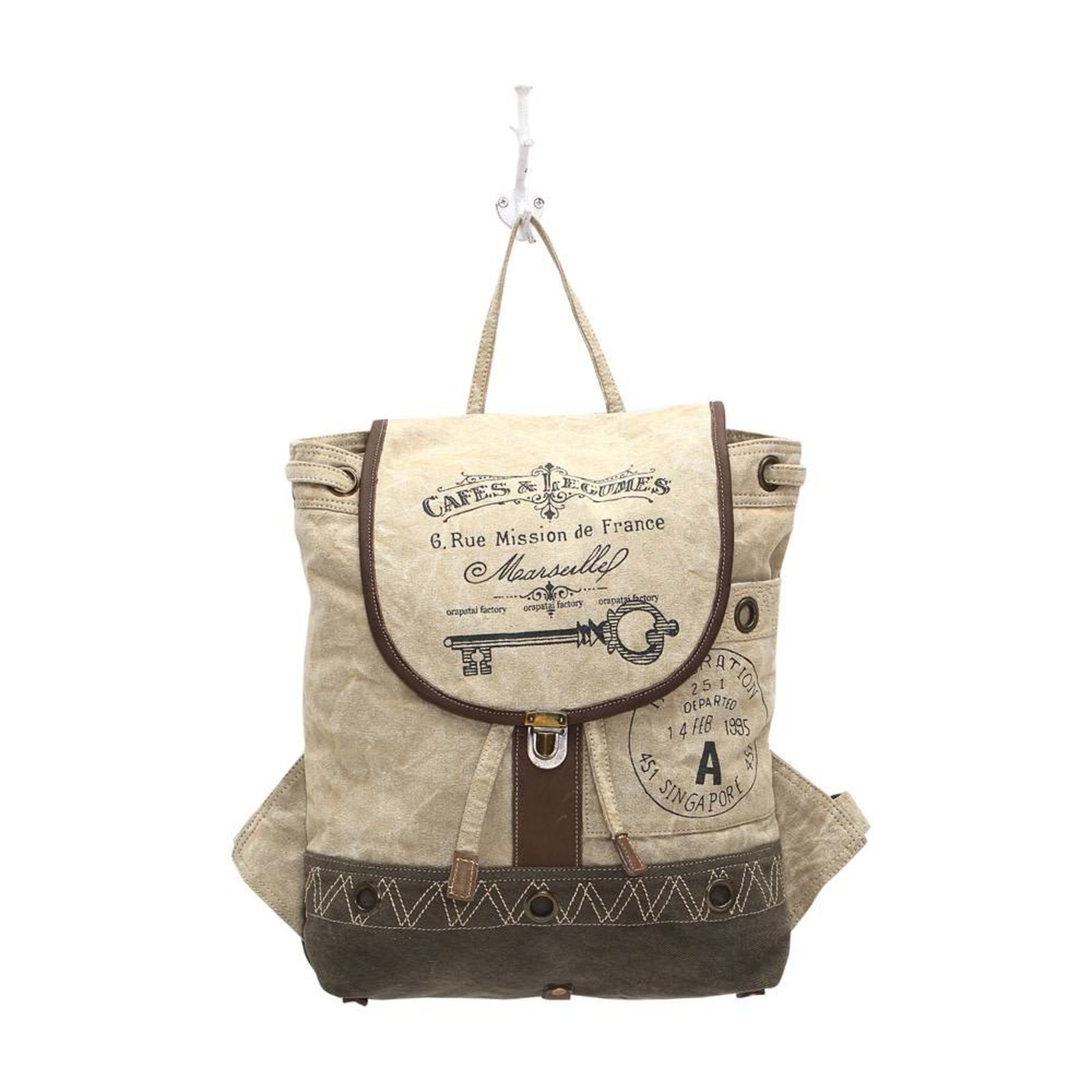 Myra Bags S-1003 Cafes & Legumes Key Backpack