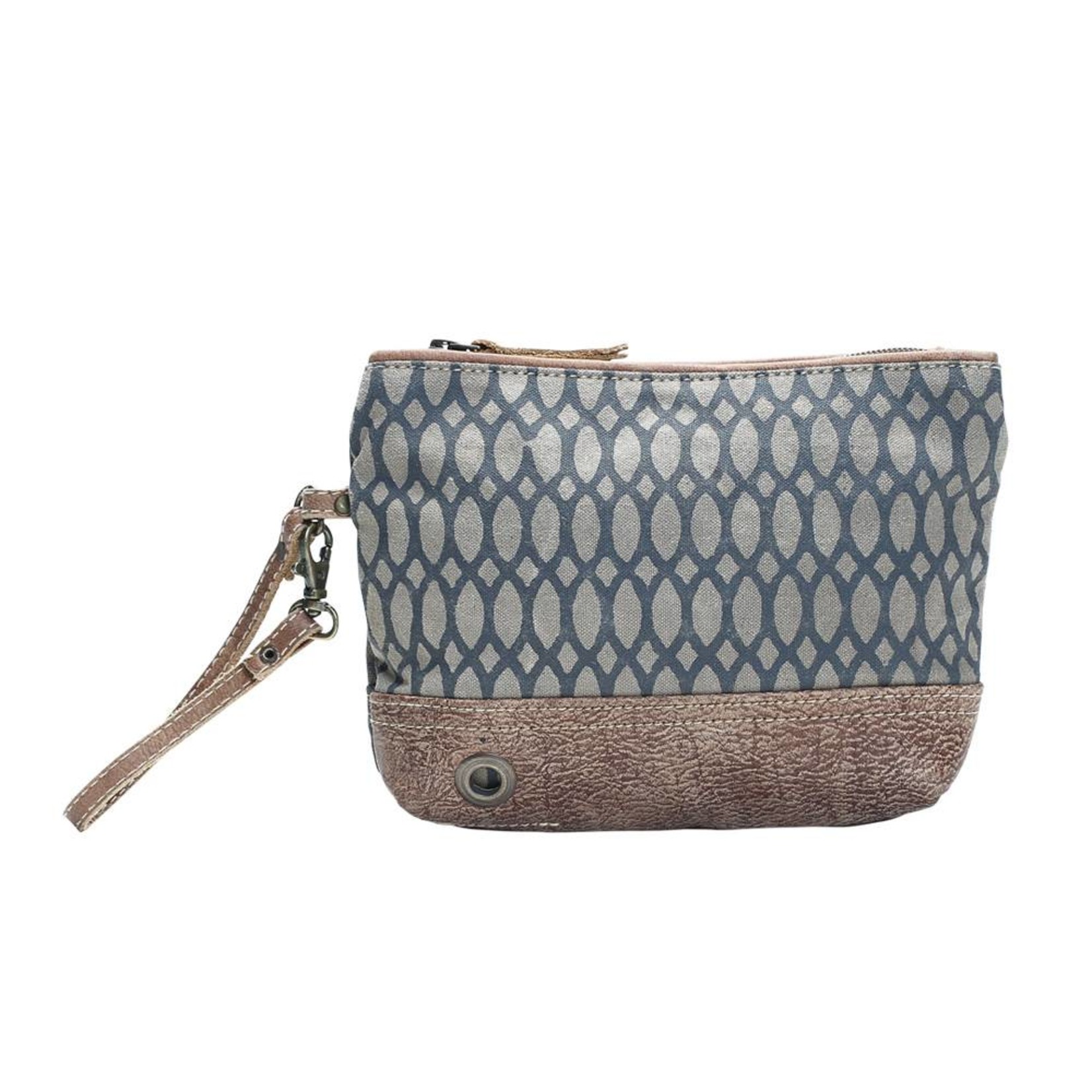 Myra Bags S-1145 Honey Bee Print Pouch / Wristlet