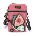 Chala Cell Phone Crossbody - Butterfly Pink