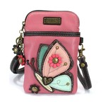 Chala Cell Phone Crossbody - Butterfly Pink