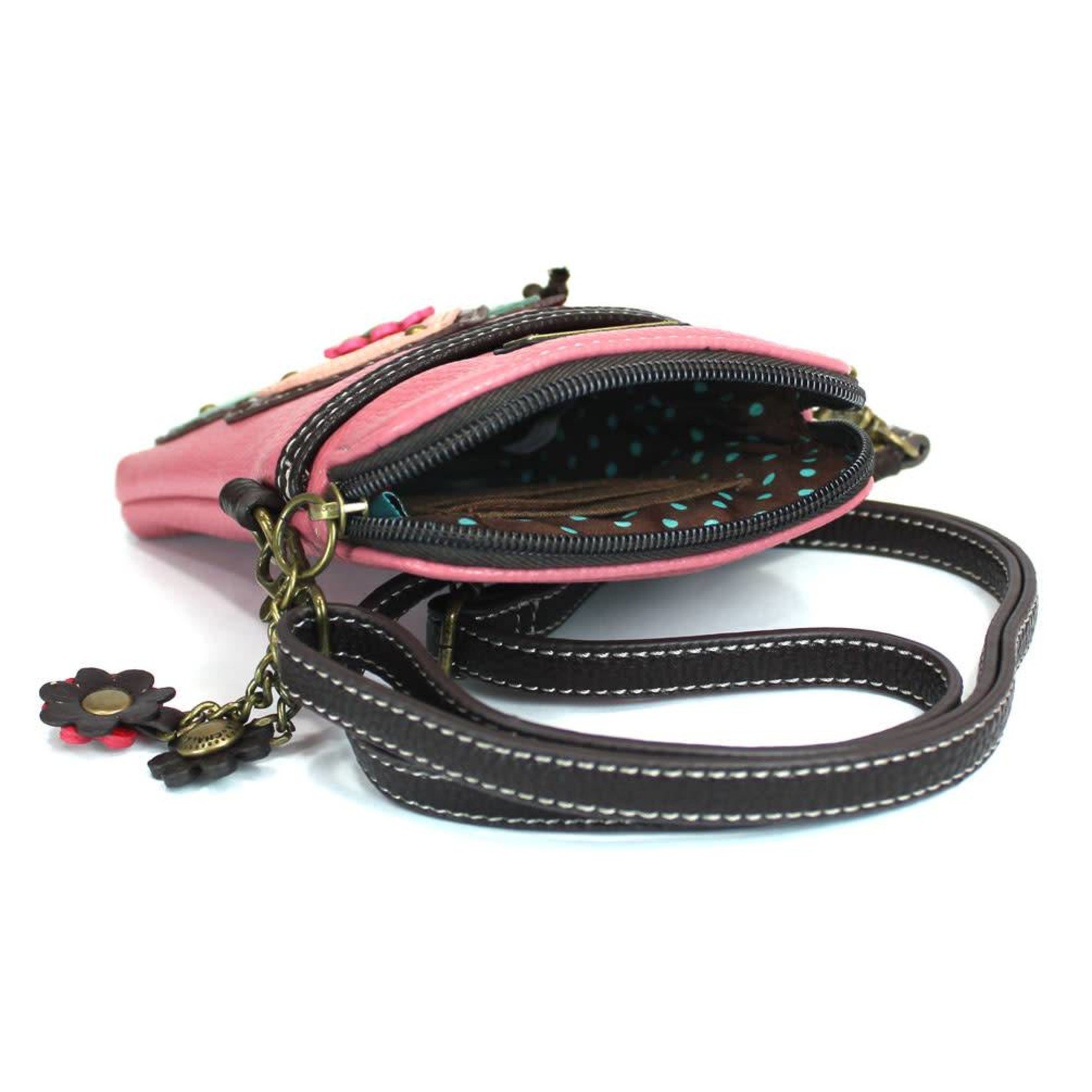 Chala Cell Phone Crossbody - Butterfly Pink