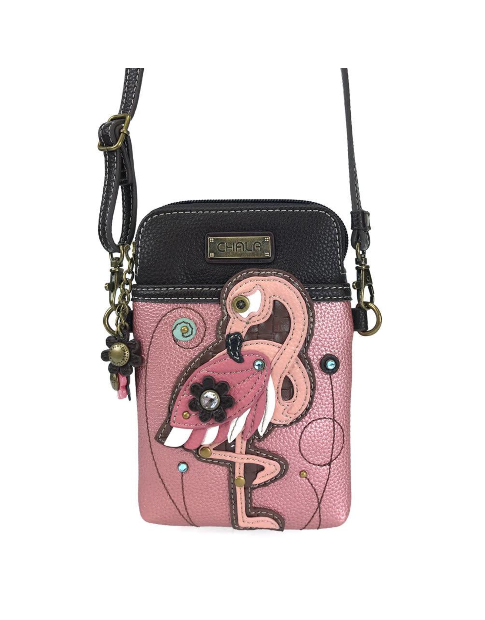 flamingo luggage strap