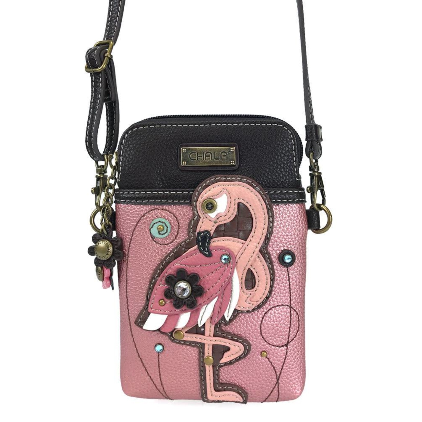 Chala Cell Phone Crossbody Flamingo