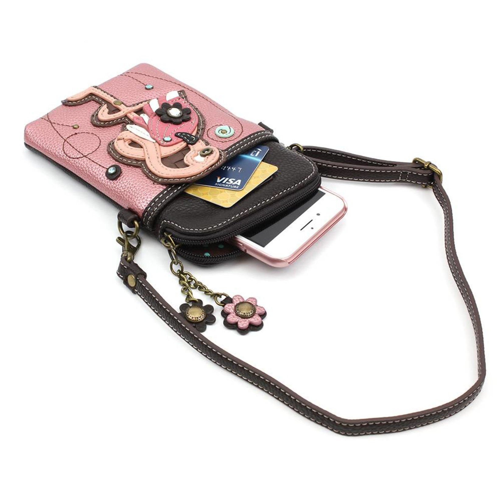 Chala Cell Phone Crossbody - Flamingo