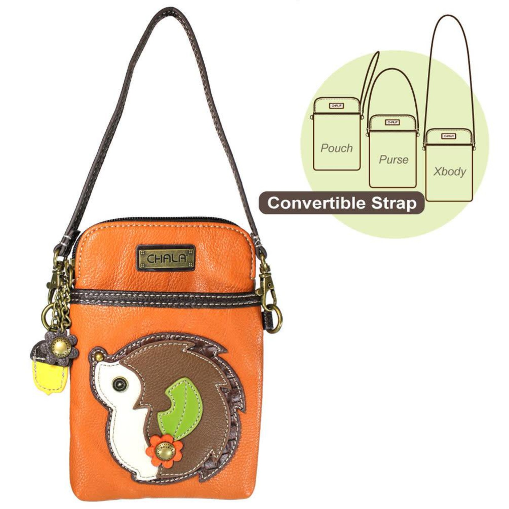 Chala Cell Phone Crossbody Hedgehog