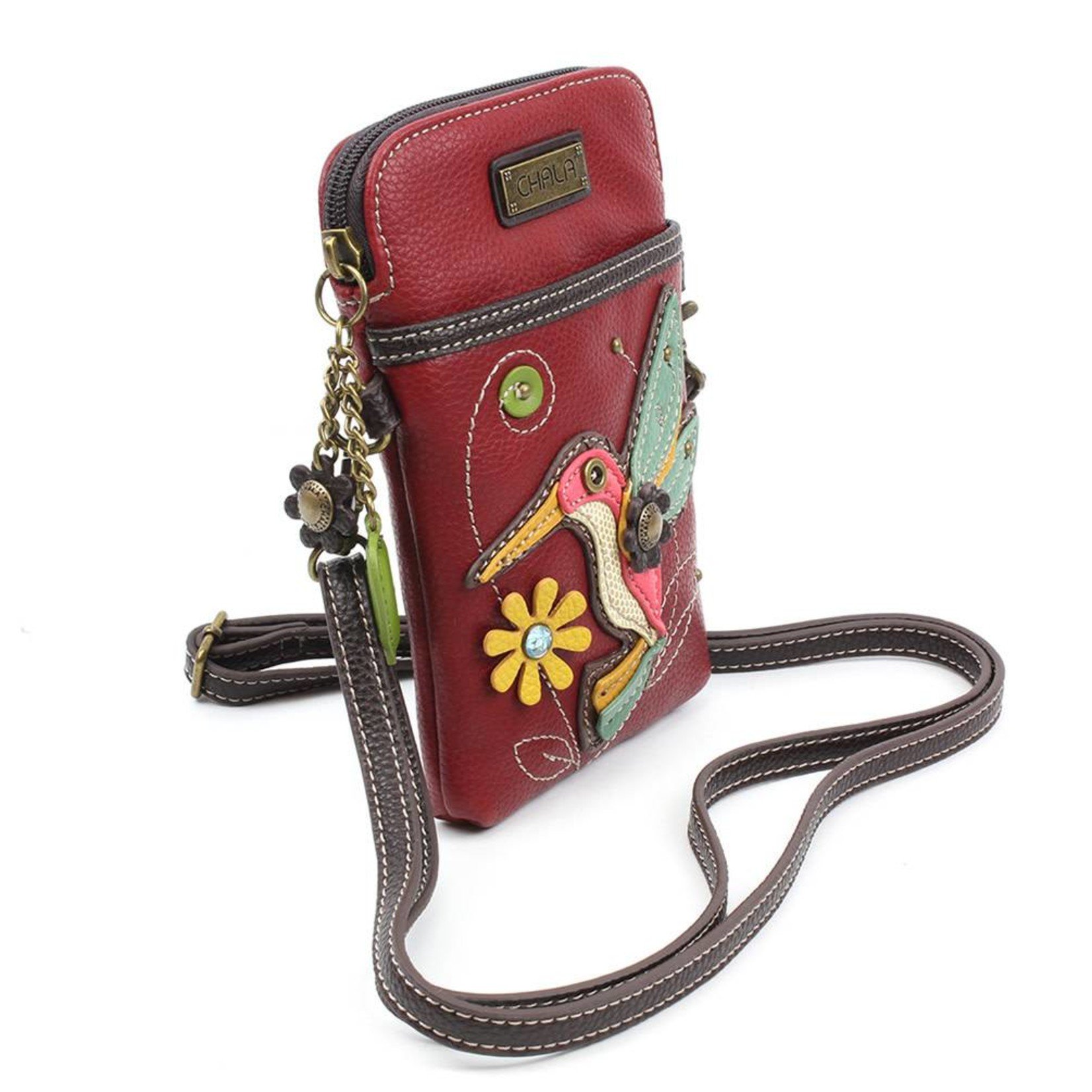 Chala Hummingbird key fob Patch and Canvas Cotton Messenger handbags