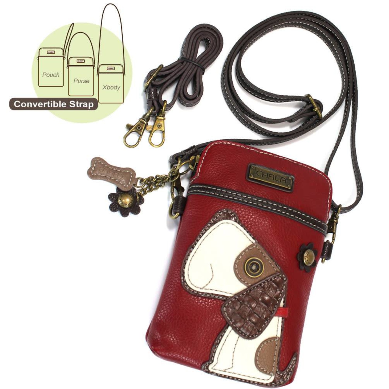 Chala Cell Phone Crossbody Toffy Dog