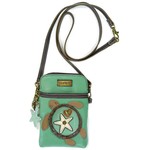 Chala Cell Phone Crossbody Turtle Teal
