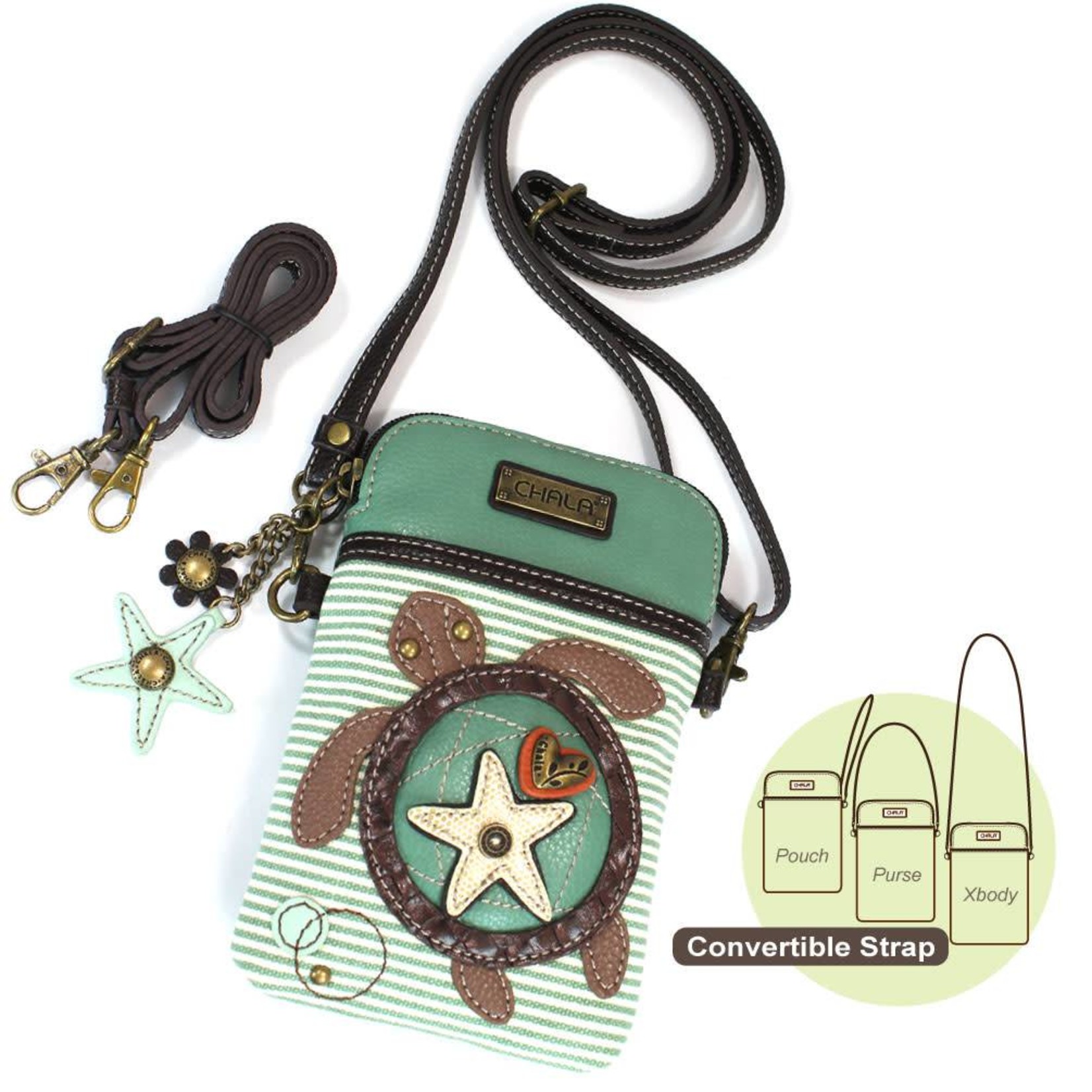 Chala Criss Cellphone Cross Body Purse, RFID - Turtle - Teal - Mia's Cozy  Cove & The Merry Goldfinch