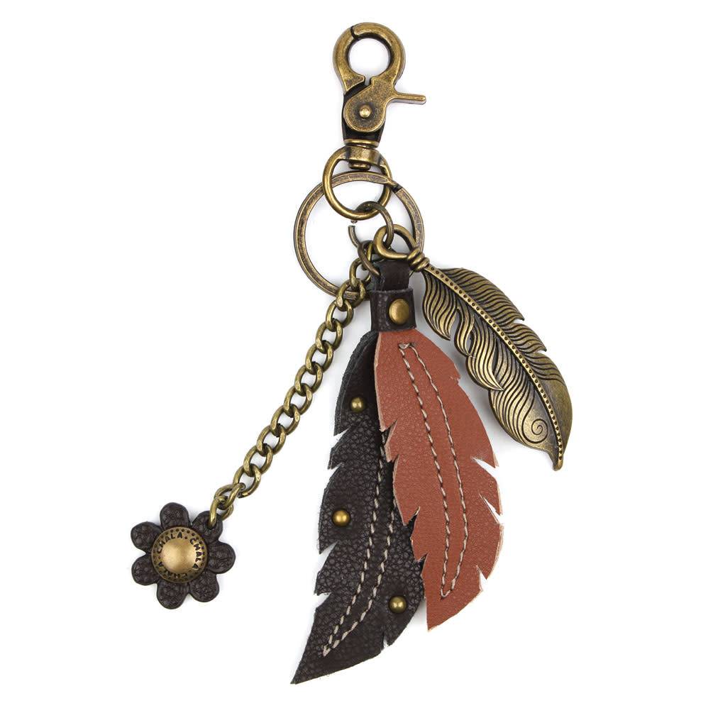 Charming Key Chain Feather The Handbag Store