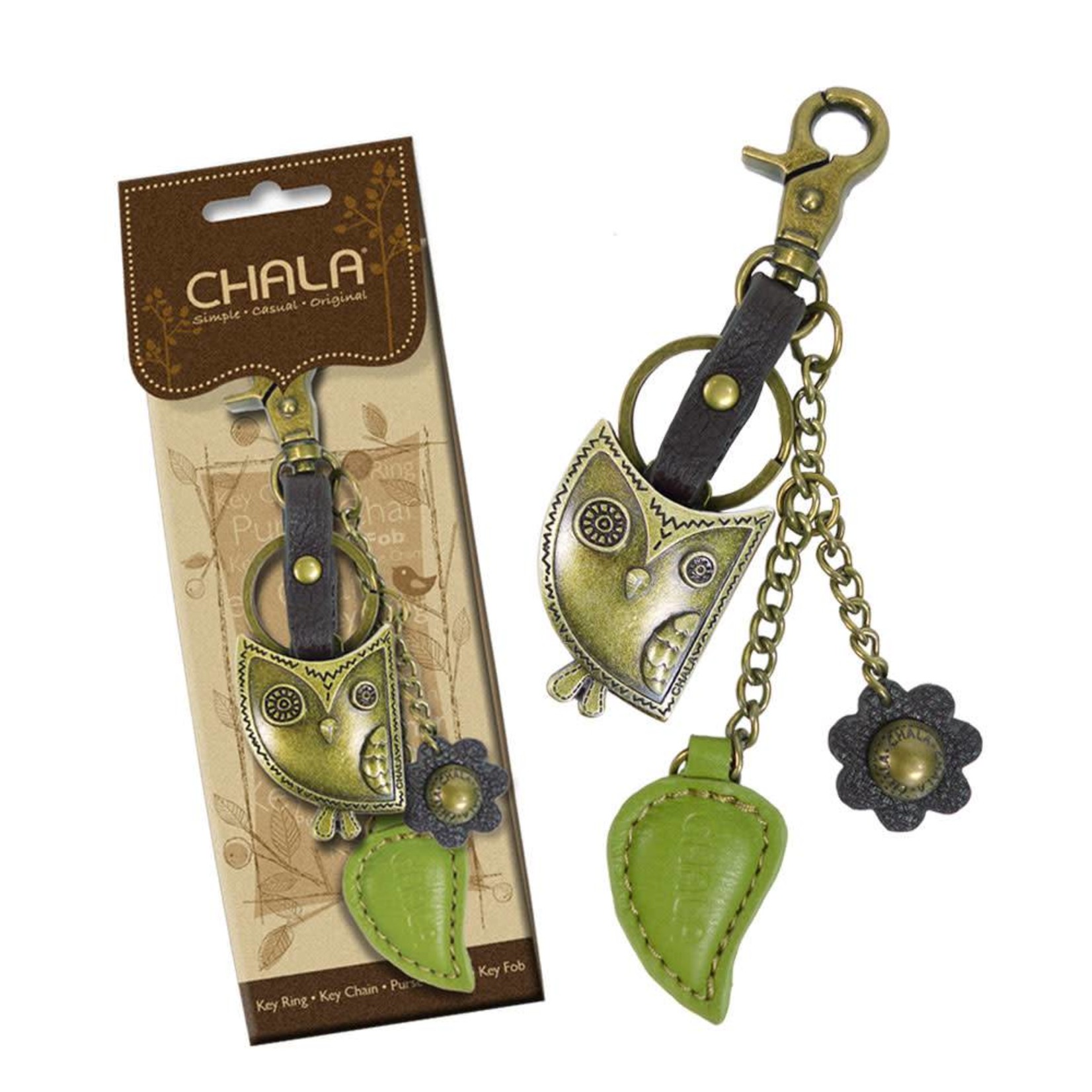 Chala Metal Charming Key Chain - Owl