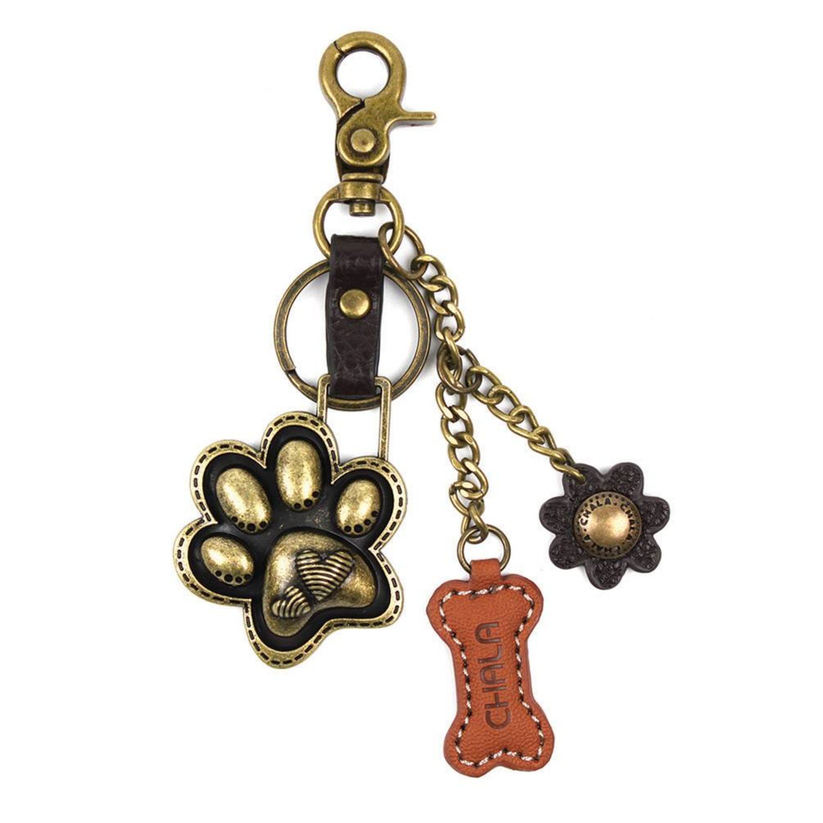 Chala Charming Key Chain Paw Print