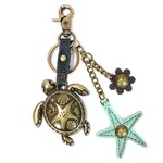 Chala Charming Key Chain Turtle Starfish