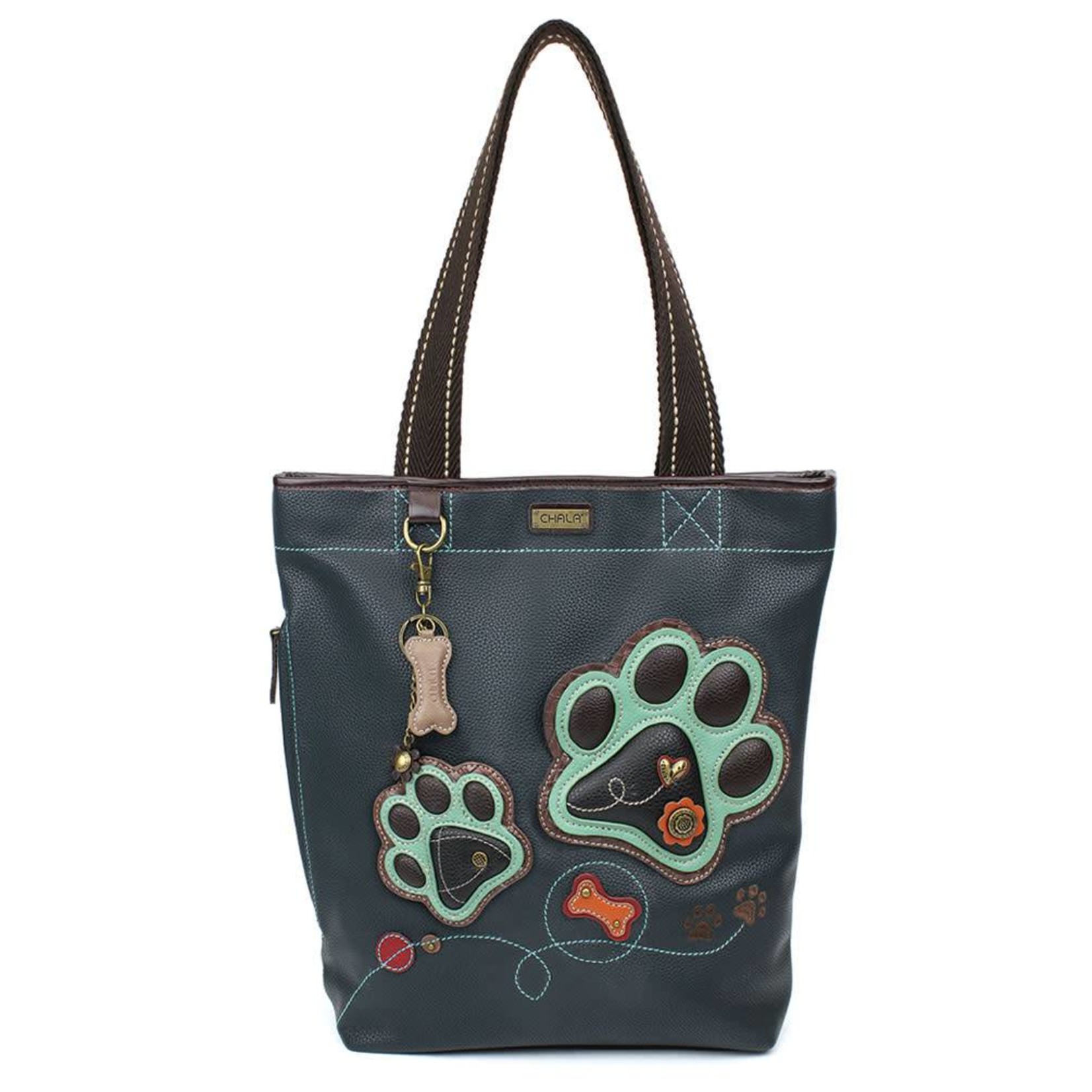 Chala Everyday Zip Tote II Paw Print