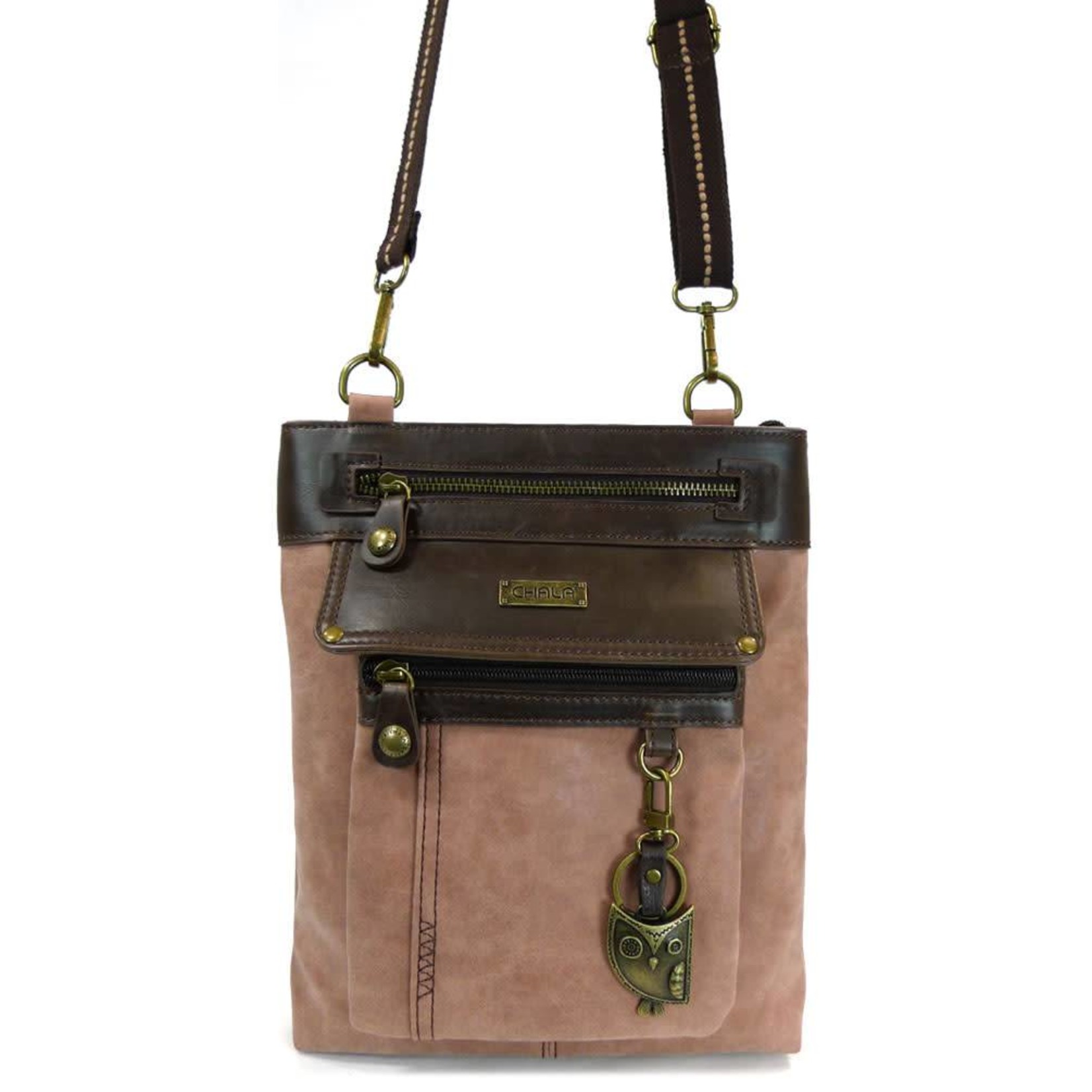 Chala Gemini Crossbody Dusty Rose Owl