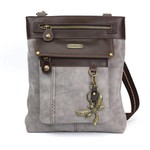 Chala Gemini Crossbody Gray Dragonfly