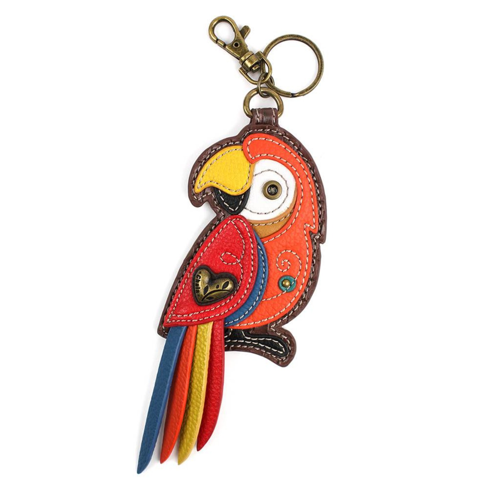 Chala Key Fob - Parrot Red