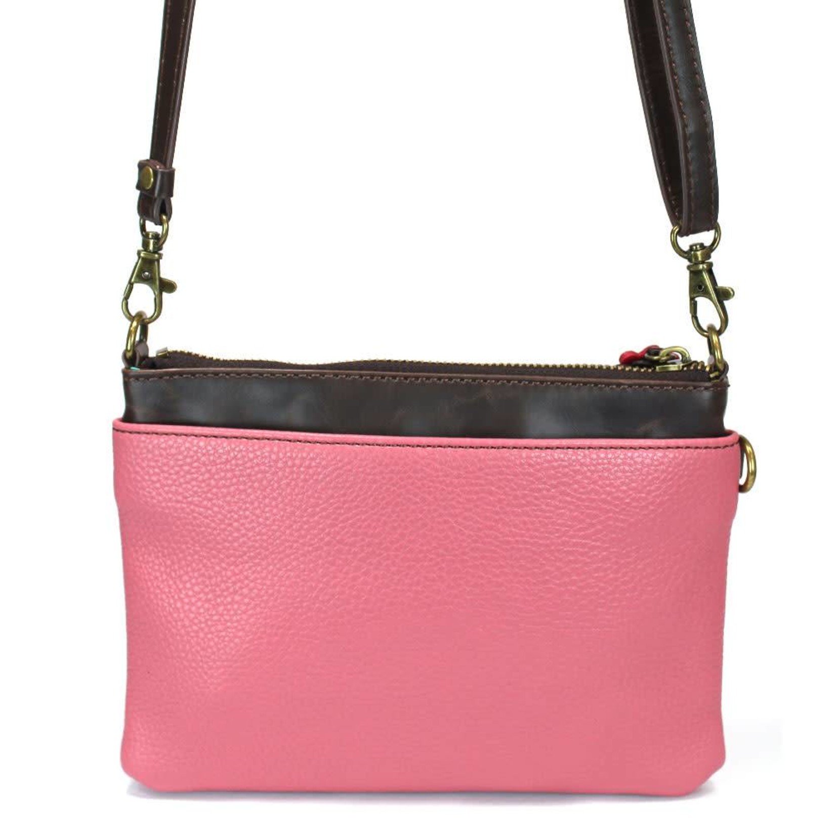 New Chala Hobo Crossbody Large Tote Bag DRAGONFLY Pleather PINK