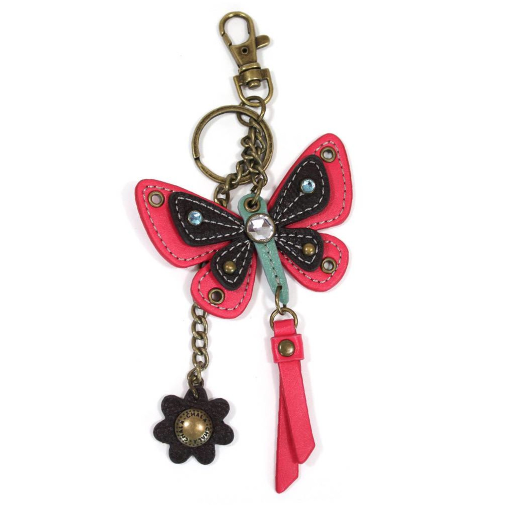 Chala Mini Keychain Butterfly Pink