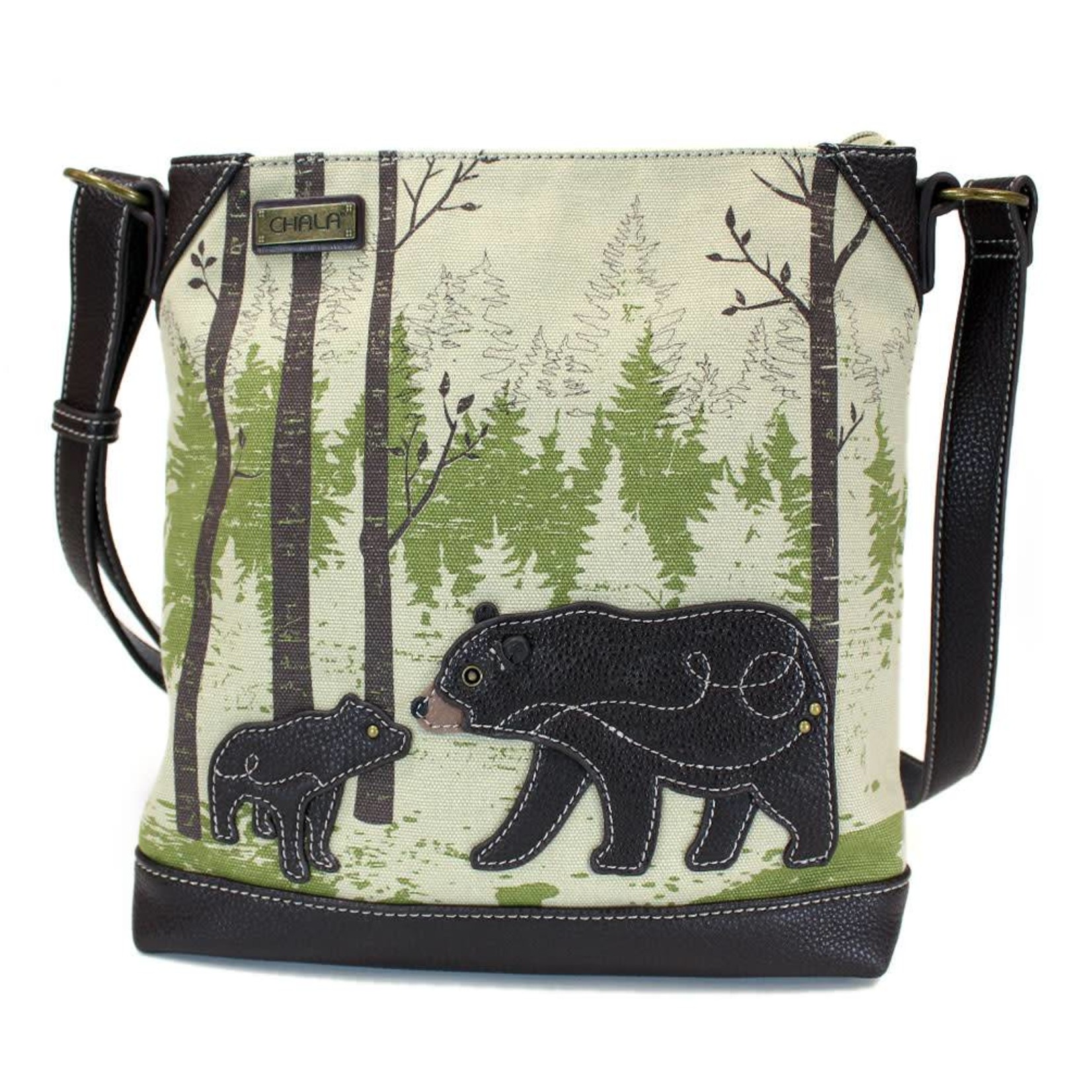 Chala Safari Bear Canvas Crossbody