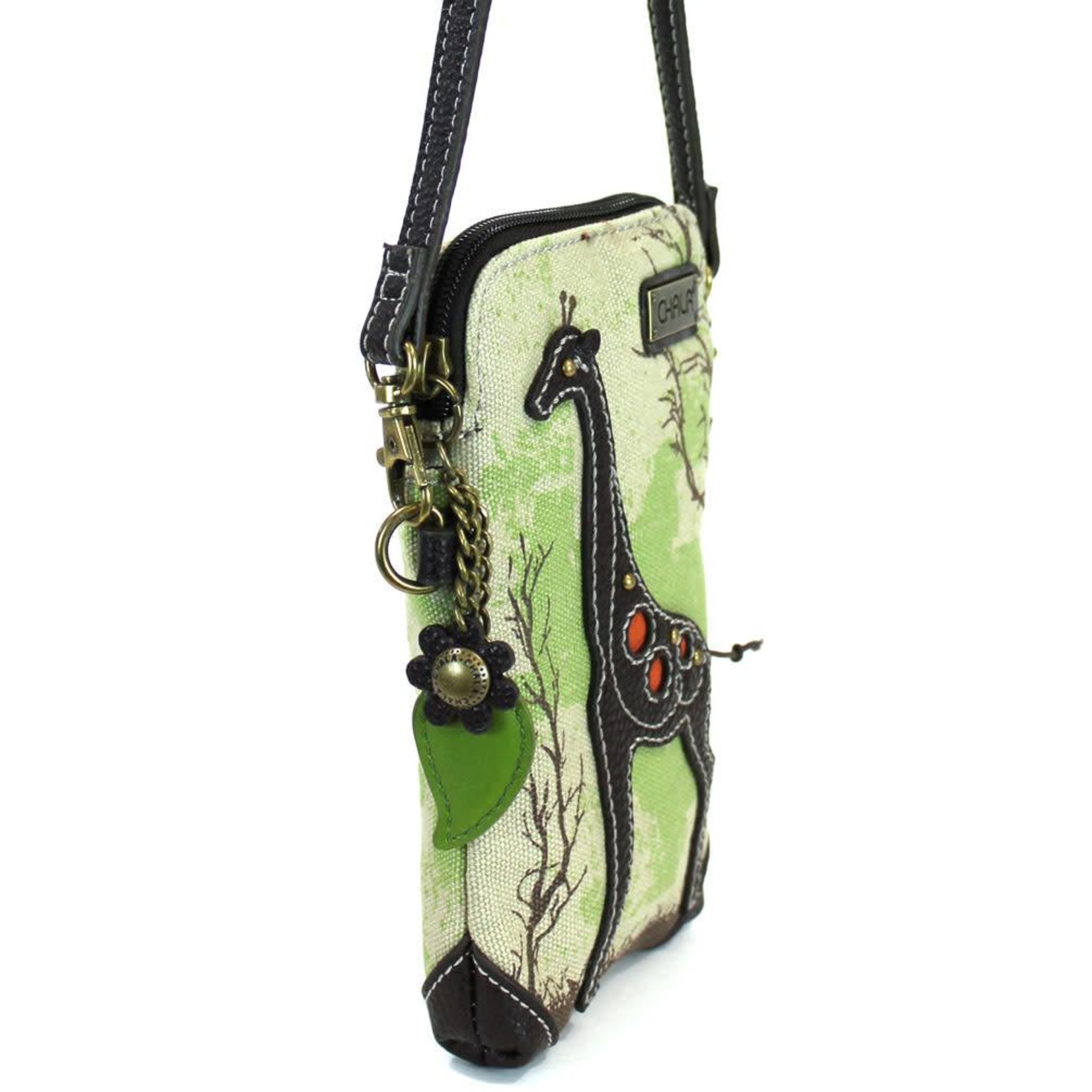 Chala Safari Giraffe Canvas Cell Phone Crossbody