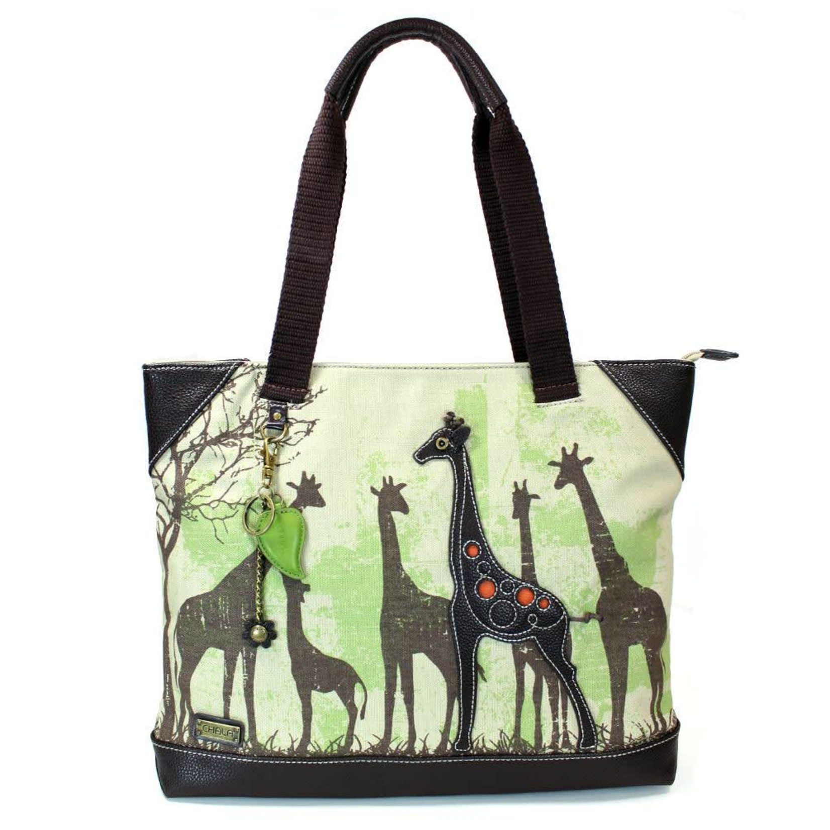 Safari Graphic Tote Bag with Scarf