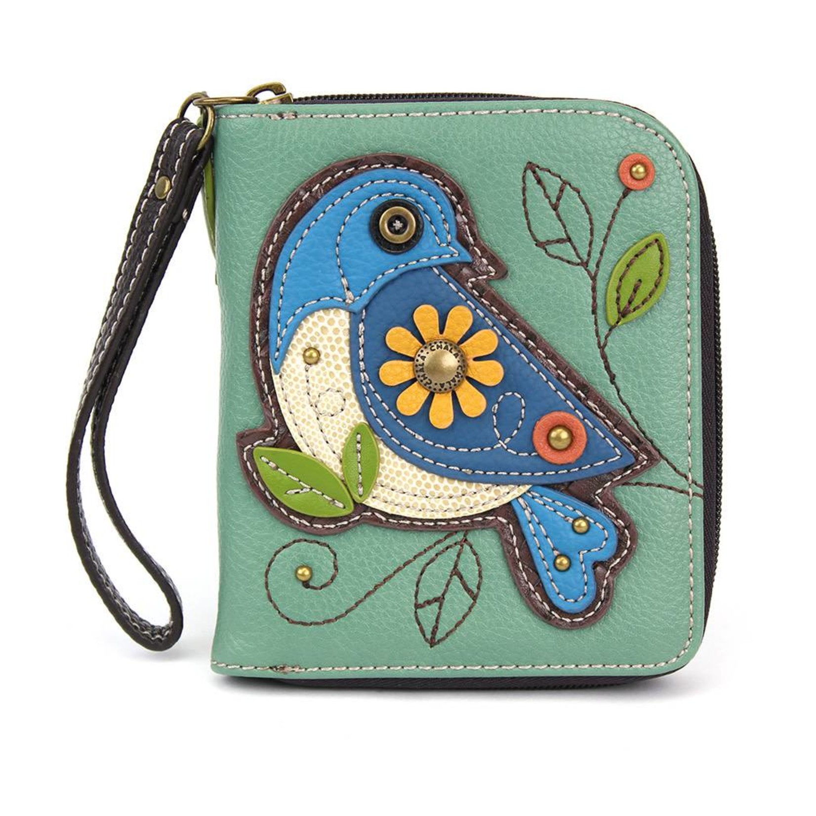 Chala Zip Around Wallet Blue Bird