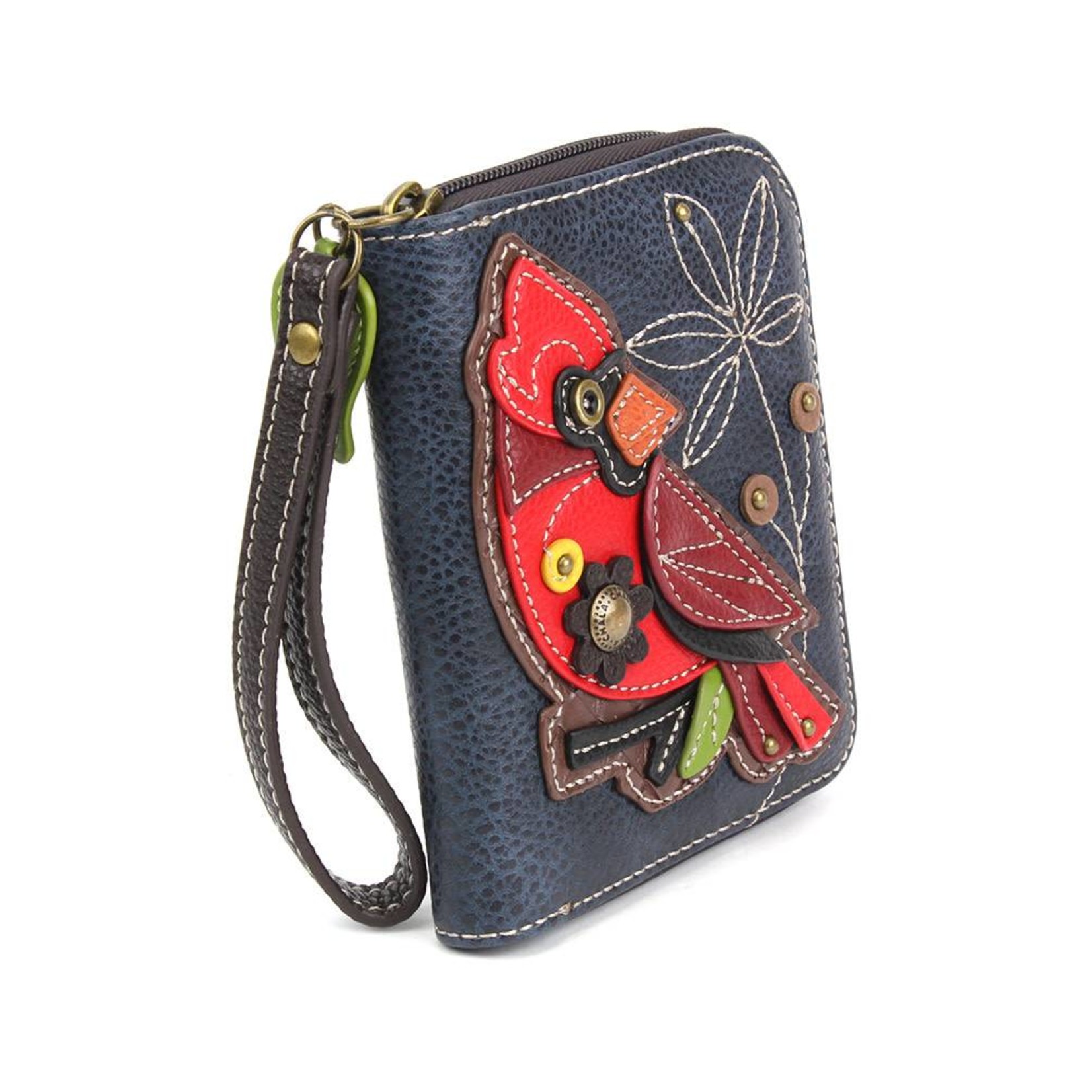 Chala Zip Around Wallet Cardinal