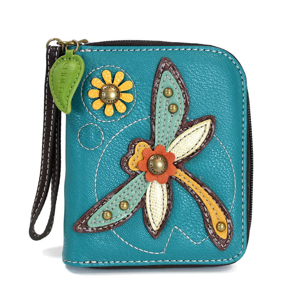 Chala Zip Around Wallet Dragonfly