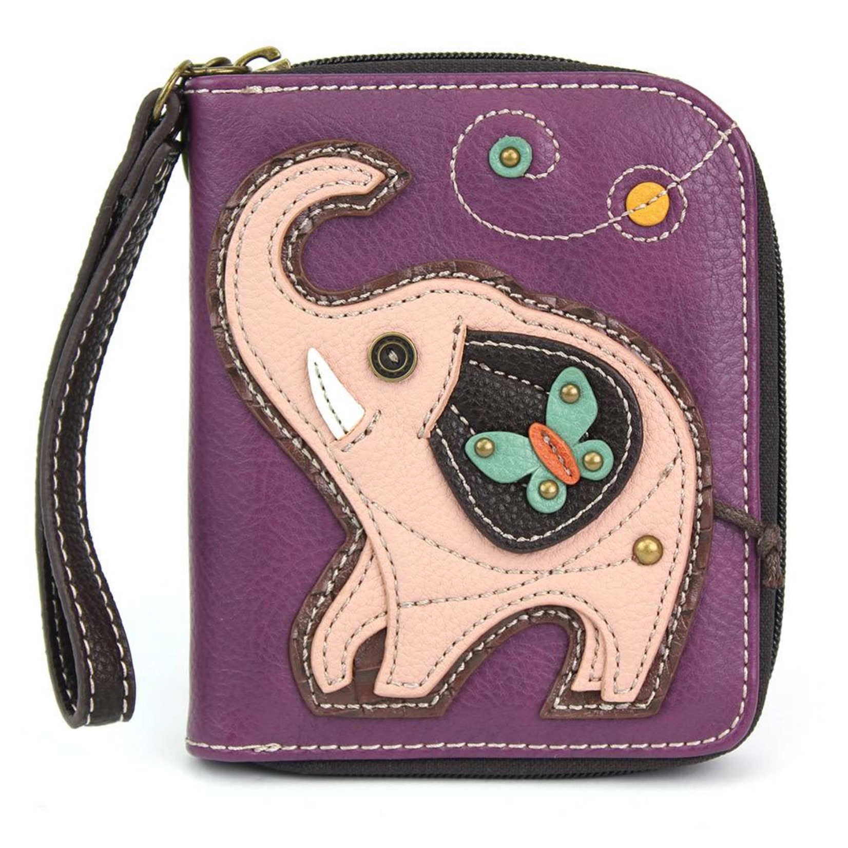 Chala Zip Around Wallet Elephant