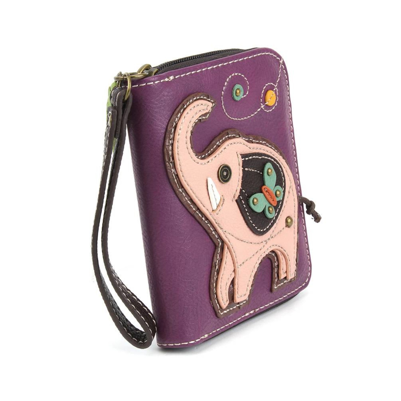 Chala Zip Around Wallet Elephant