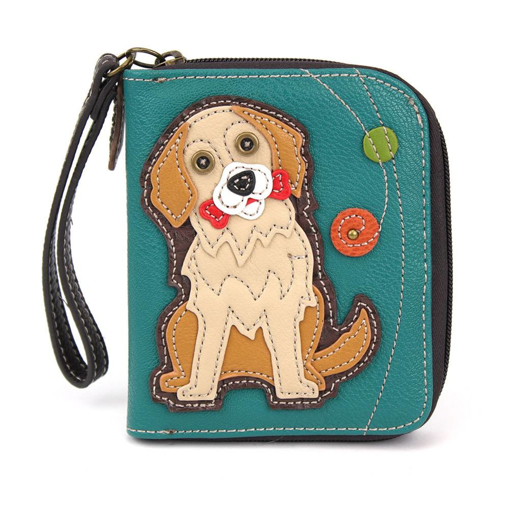 Chala Zip Around Wallet Golden Retriever