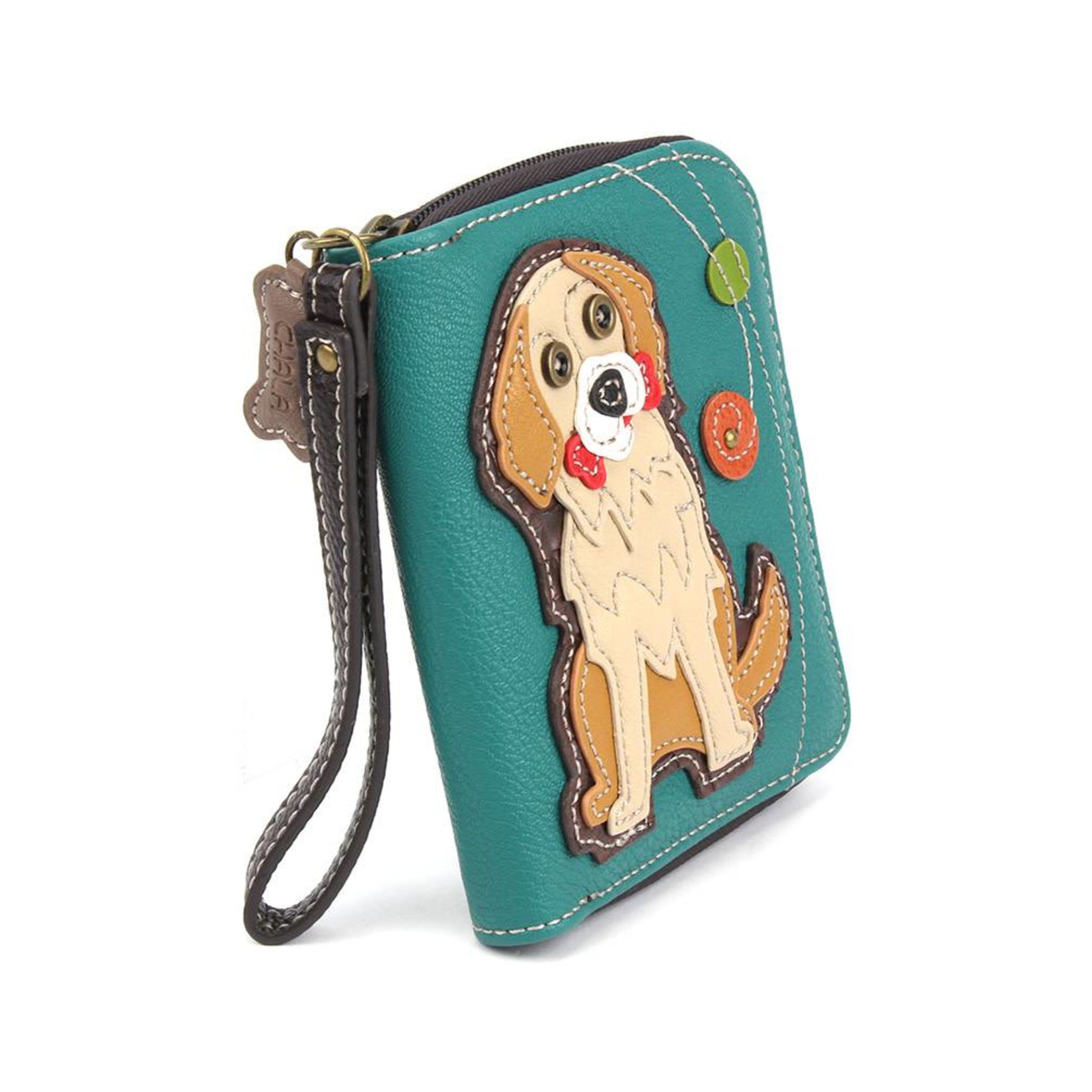 Chala Zip Around Wallet Golden Retriever