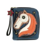 Chala Zip Around Wallet Horse