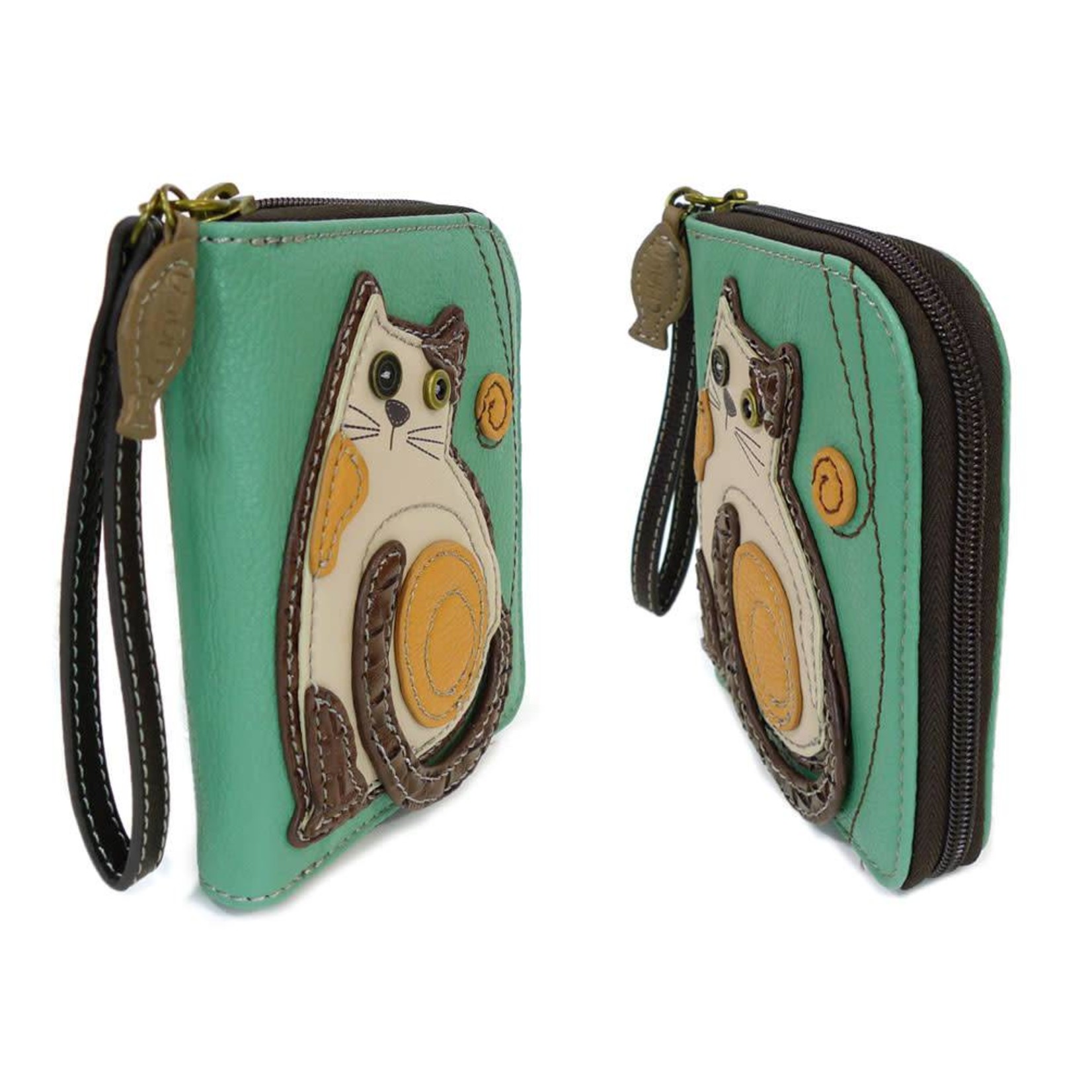 Chala Zip Around Wallet LaZzy Cat