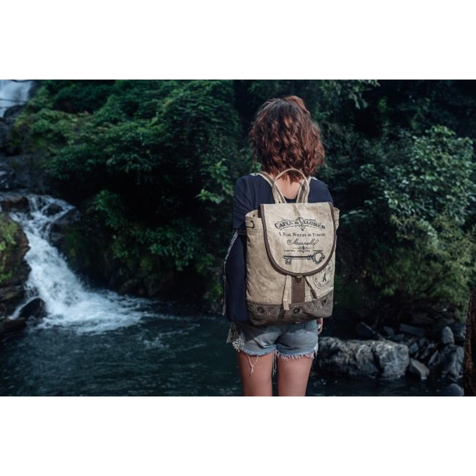 Myra Bags S-1003 Cafes & Legumes Key Backpack