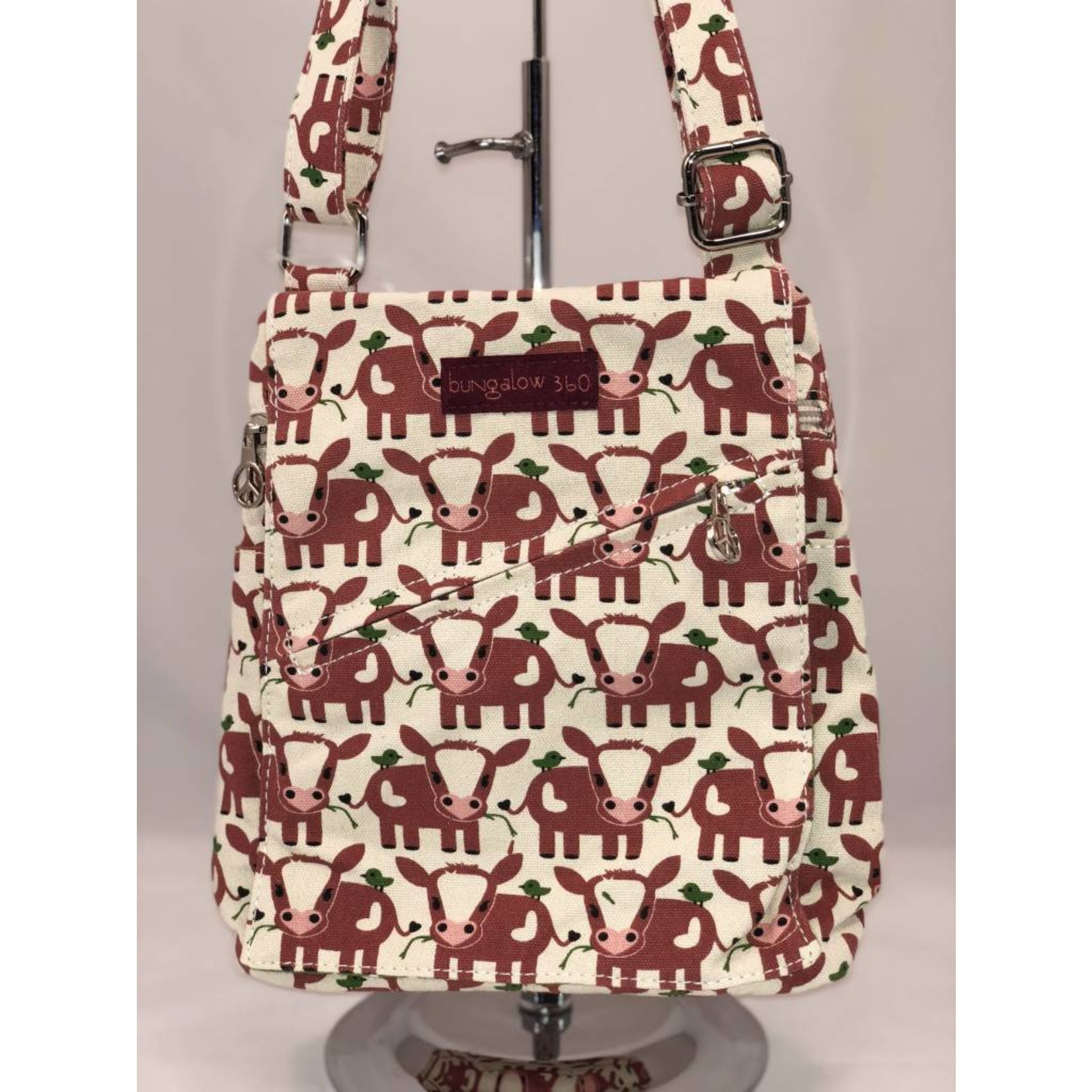 Bungalow 360 Small Messenger Bag  - Cow