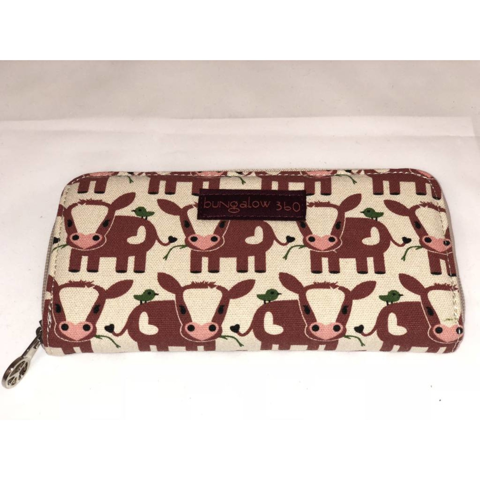 Bungalow 360 Zip Around Wallet - Cow