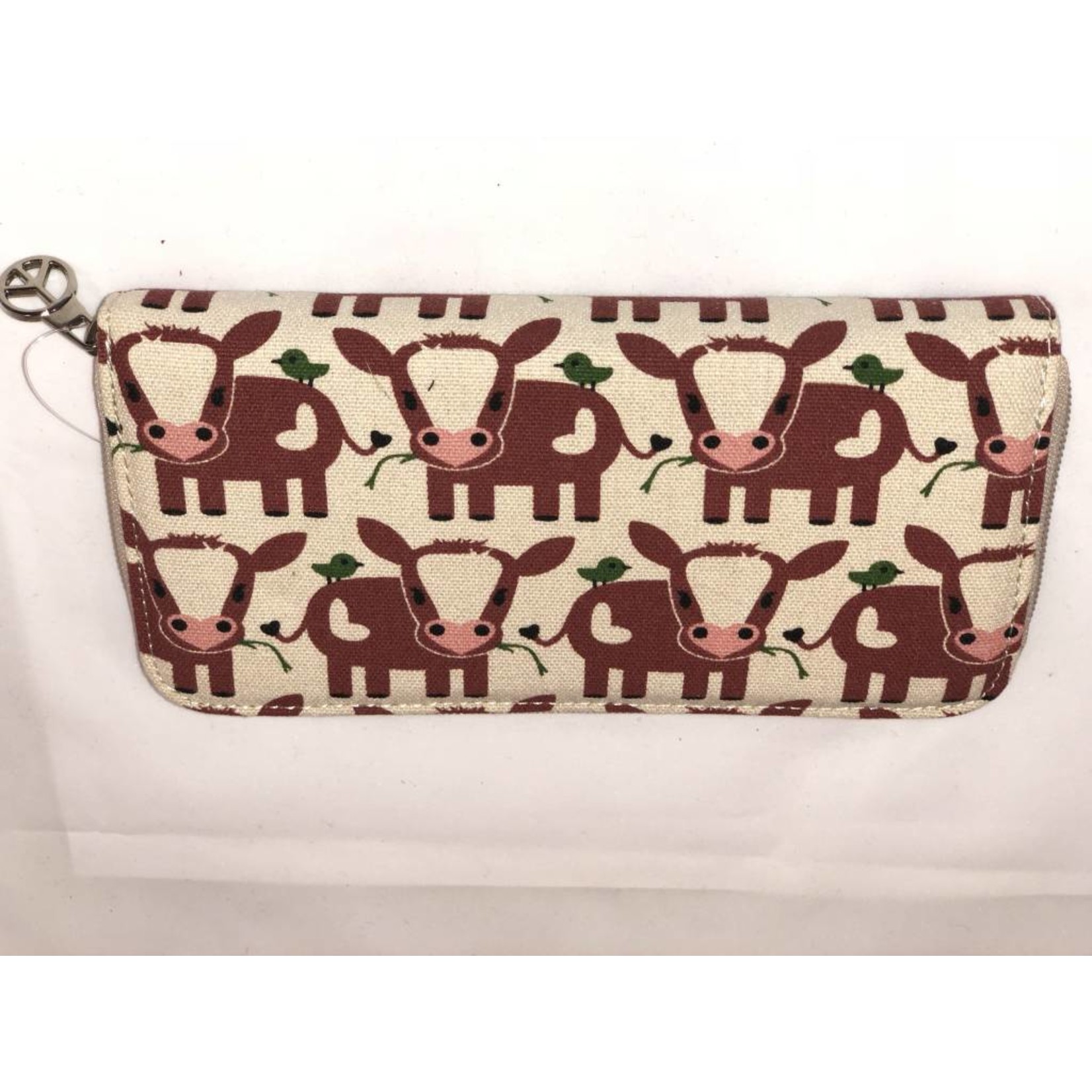 Bungalow 360 Zip Around Wallet - Cow